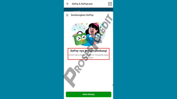 PayLater Gojek Berhasil Terhubung ke Tokopedia