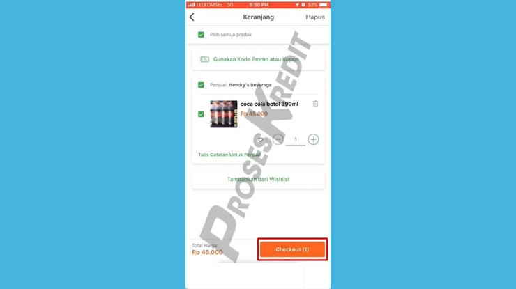 Pilih Checkout