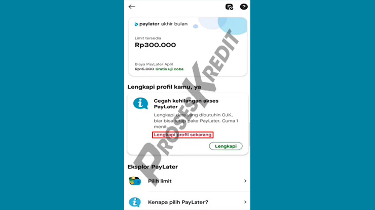 Tap Lengkapi Profil Sekarang