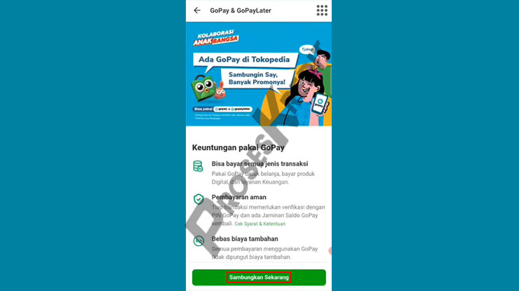 Tap Sambungkan Sekarang