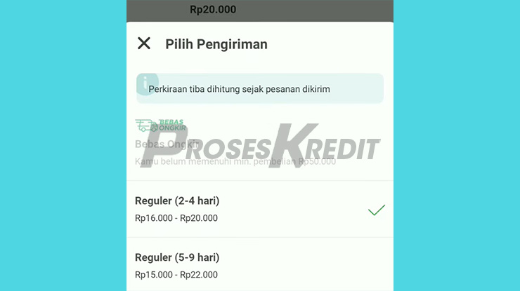 Tentukan Durasi Pengiriman