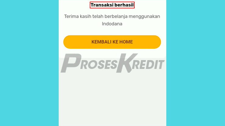 Transaksi Belanja di Tokopedia Pakai Indodana Paylater Berhasil