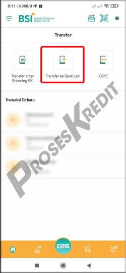 9. Pilih Transfer ke Bank Lain