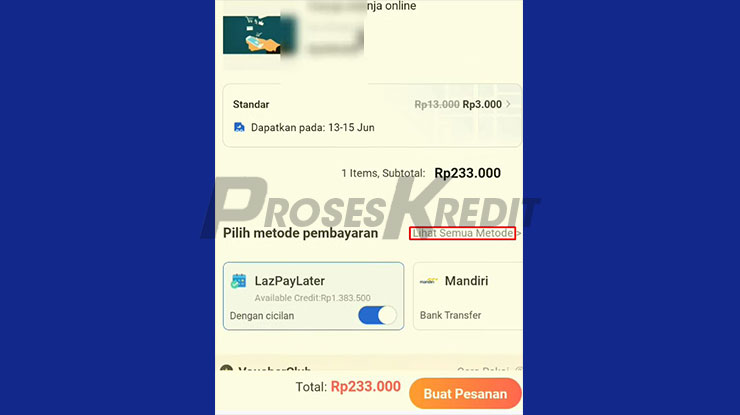 Klik Lihat Semua Metode