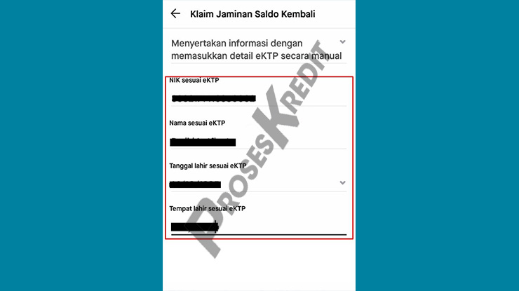 Masukkan Data Sesuai eKTP