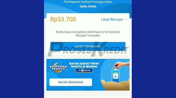 Bayar Tagihan Lazada PayLater via DANA Berhasil 1