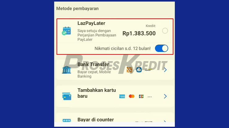 Pilih LazPayLater
