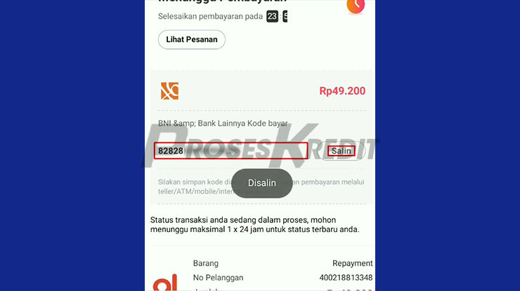 Salin Kode Pembayaran Tagihan Lazada PayLater via DANA