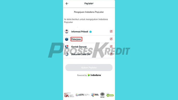 Lengkapi Informasi Pekerjaan