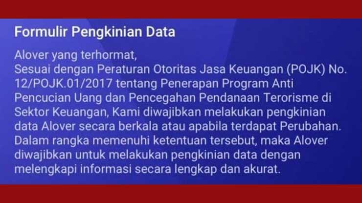 Manfaat Pengkinian Data