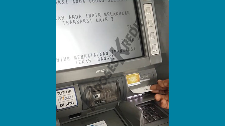 Pembayaran Tagihan Gopay PayLater via ATM BCA Berhasil