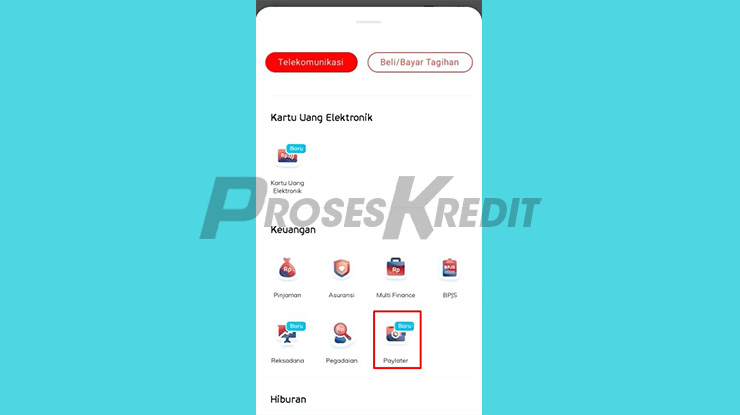 Pilih Menu PayLater