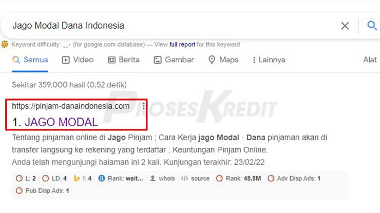 Kunjungi Situs Resmi Jago Modal