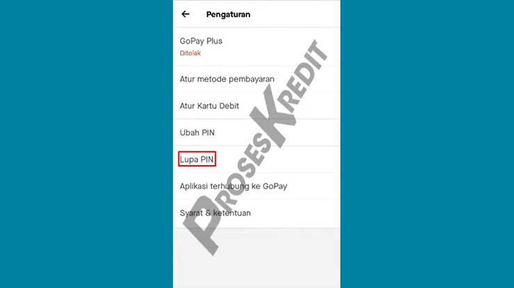 Klik Lupa PIN