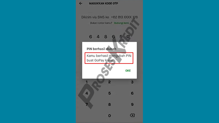 Reset PIN GoPay Berhasil