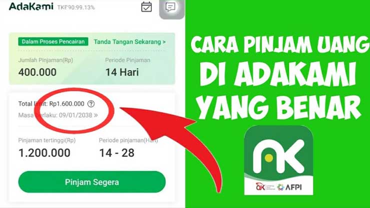 Cara Pinjam Uang di AdaKami