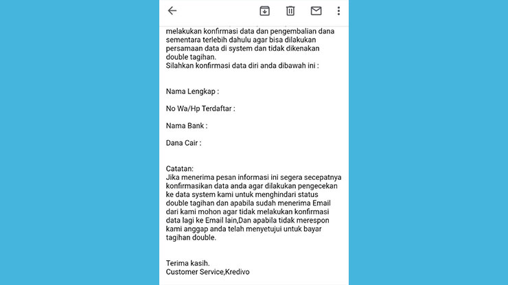 Penipuan Lewat Email