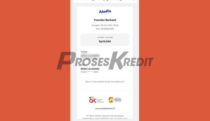 13. Transaksi Bayar Shopee PayLater lewat Bank Aladin Telah Selesai