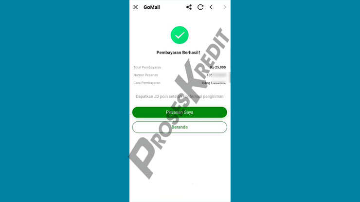 Pembelian Voucher Belanja di Alfamart Pakai Gopay PayLater Berhasil