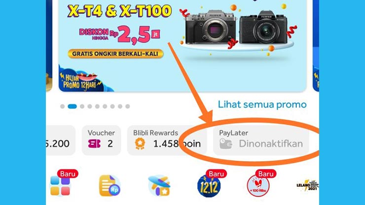 Penyebab Blibli PayLater Dinonaktifkan