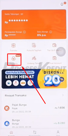 2. Pilih Menu Deposito