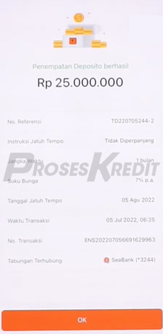 8. Cara Buka Deposito Seabank Berhasil