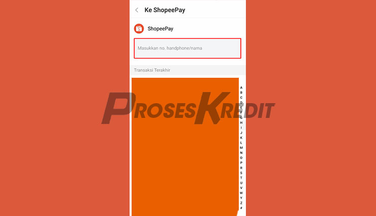Masukkan Nomor HP ShopeePay