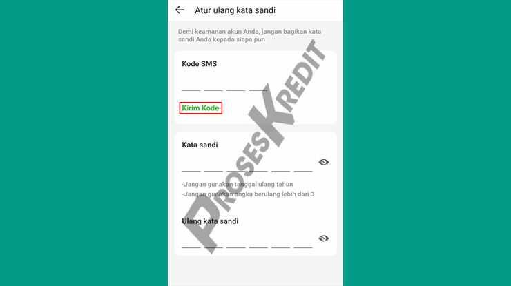 Minta Kode Verifikasi