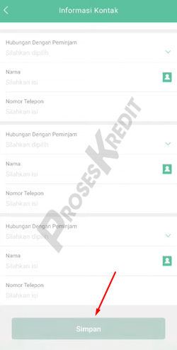 10. Isi Informasi Kontak