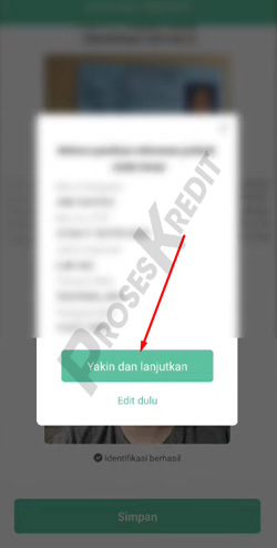 12. Klik Yakin dan Lanjutkan