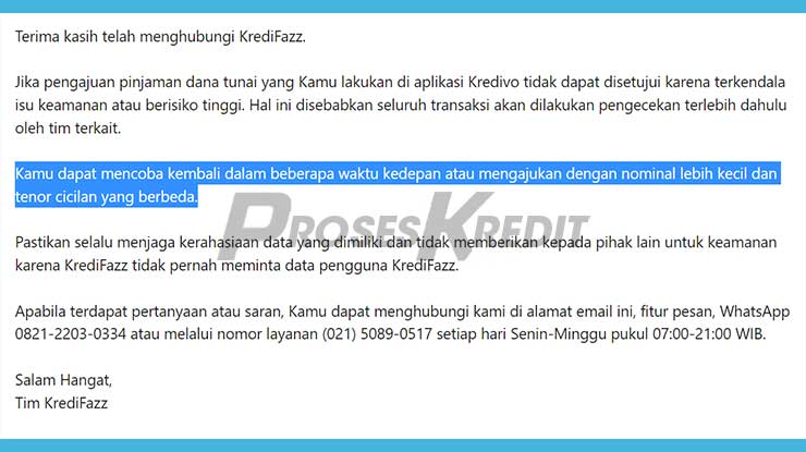 Cara Mengatasi Pengajuan KrediFazz Tidak Cair