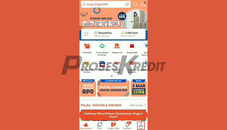 Jalankan Aplikasi Shopee