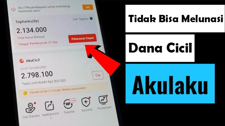 Tidak Bisa Melunasi Dana Cicil Akulaku