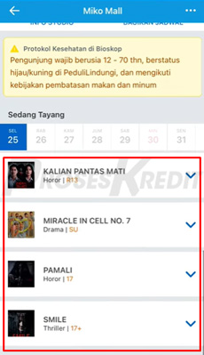 7. Pilih Film Akan Disaksikan