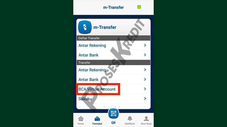 Pilih BCA Virtual Account
