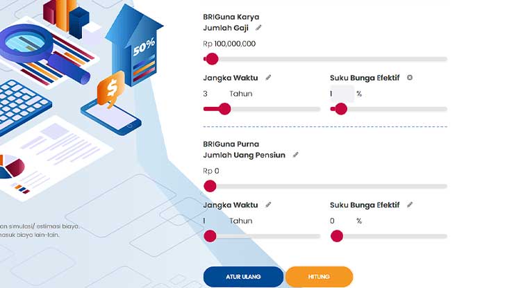 Simulasi Pinjaman BRI 100 Juta