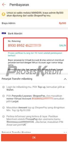 6. Muncul Nomor ShopeePay