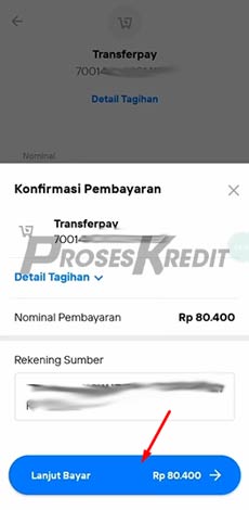 7. Konfirmasi Pembayaran Untuk Cara Bayar Akulaku Lewat Livin Mandiri