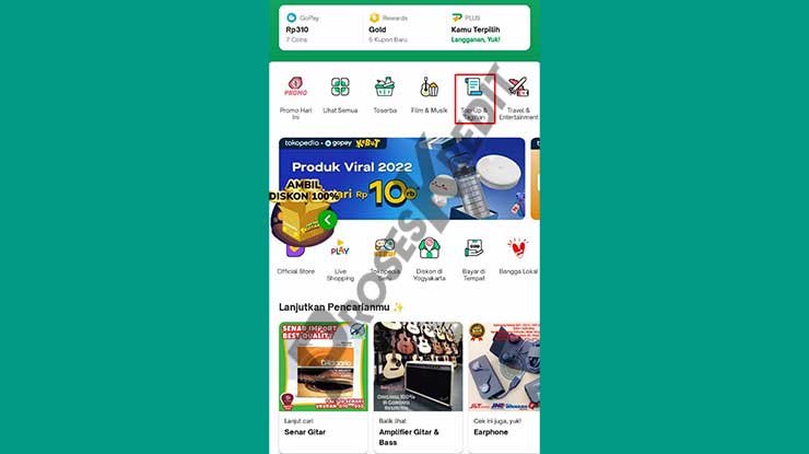 Buka Aplikasi Tokopedia