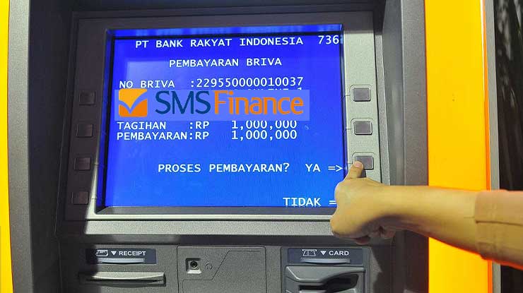 Cara Bayar Angsuran SMS Finance Lewat ATM BRI