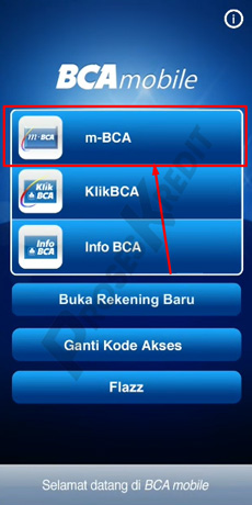 2. Pilih m BCA