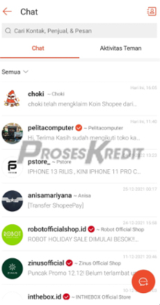 3. Pilih Kontak Akan Dikirim Koin