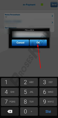 8. Masukkan PIN m BCA