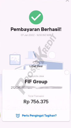 9. Cara Bayar FIF Lewat Livin Mandiri Berhasil