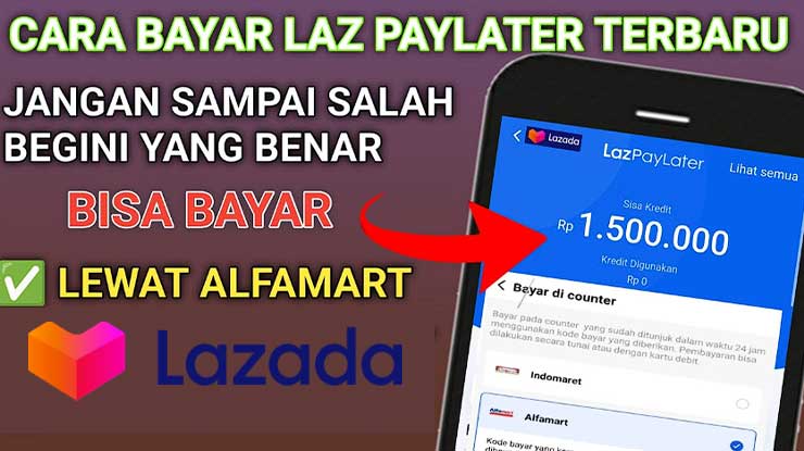 Cara Bayar LazBon Lazada di Alfamart