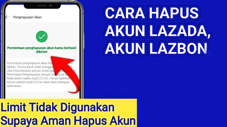 Cara Menghapus LazBon Lazada