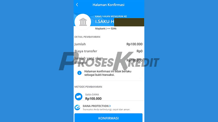 Ketuk Konfirmasi