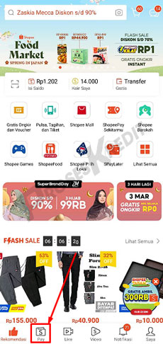 2. Klik Menu Pay