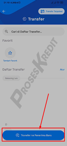 3. Klik Transfer ke Penerima Baru