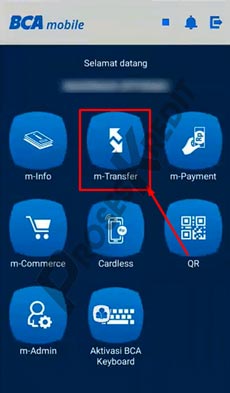 4. Pilih m Transfer